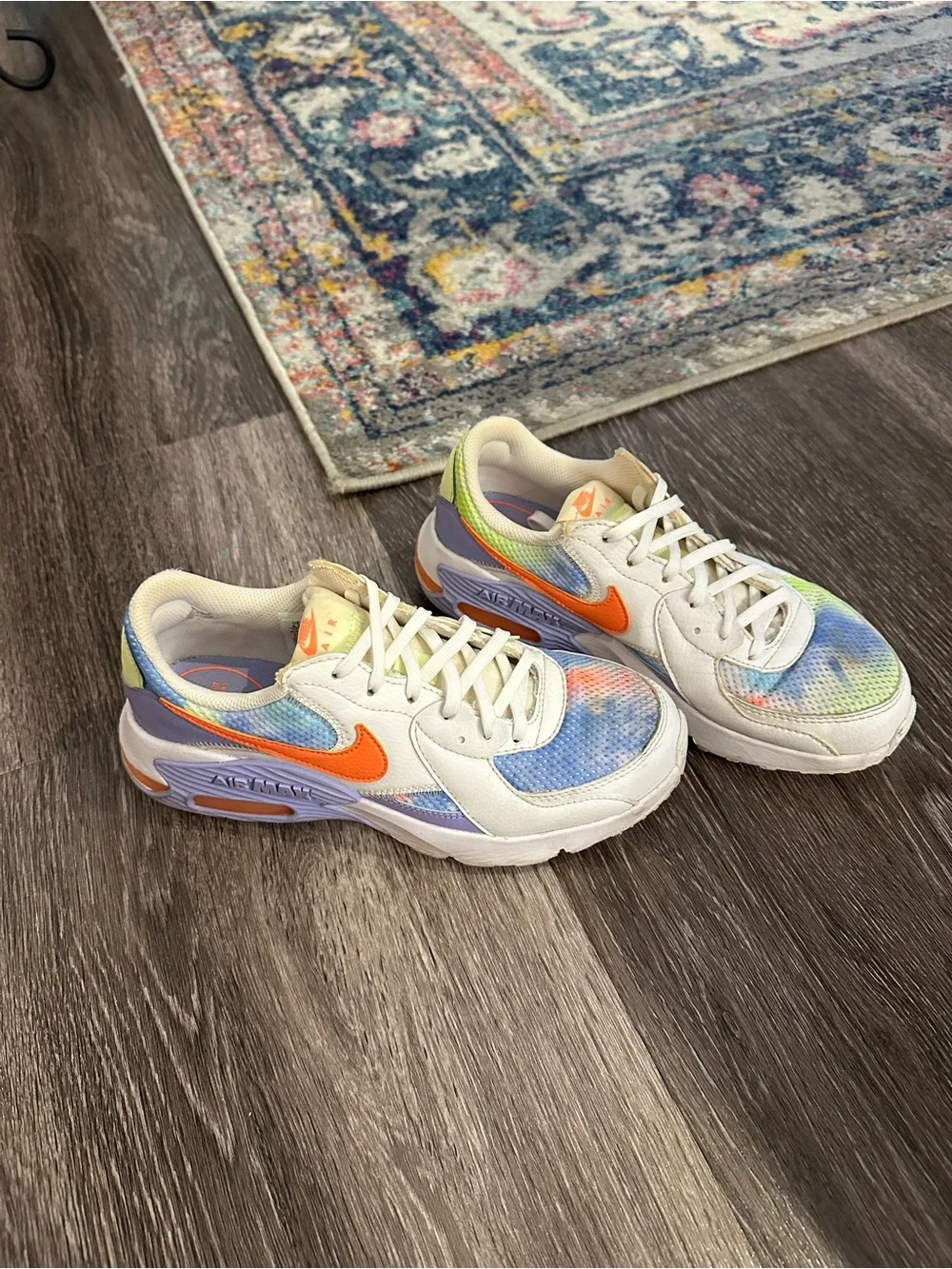 Nike Air Max Excee Purple Pulse Tie Dye Multicolor Sneakers Size 6.5